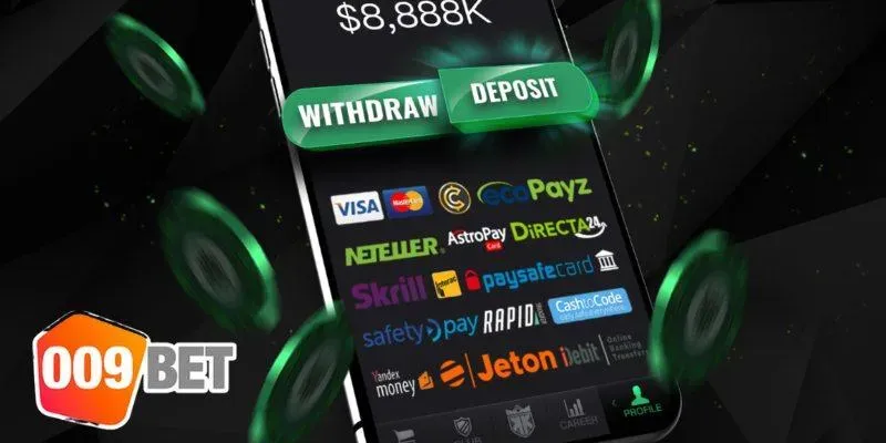 Bí kíp nạp tiền 009BET nhanh, an toàn